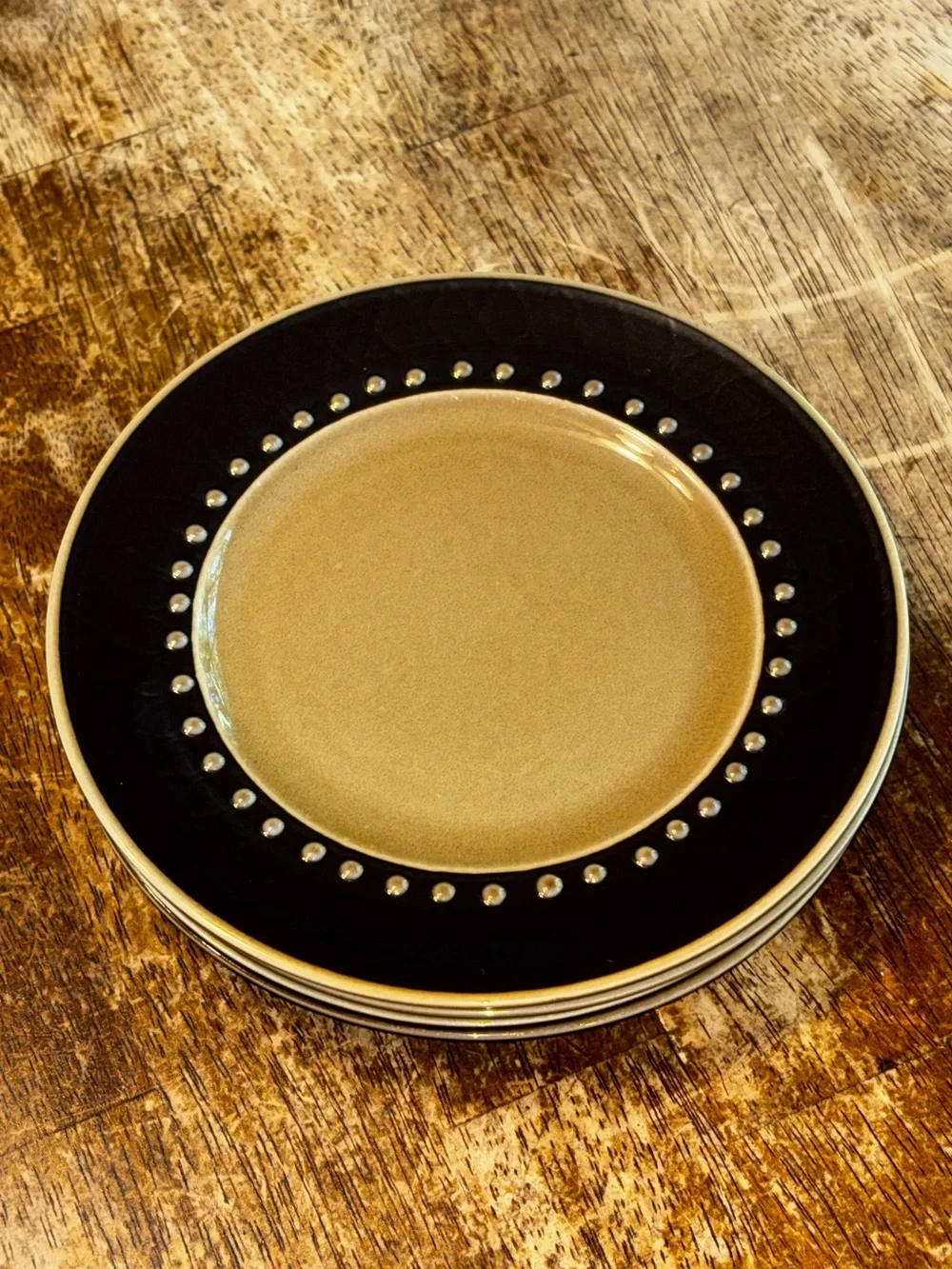 Vintage Franciscan DISCOVERY TAHITI Ceramic Plates, Set Of 4, 6.25”